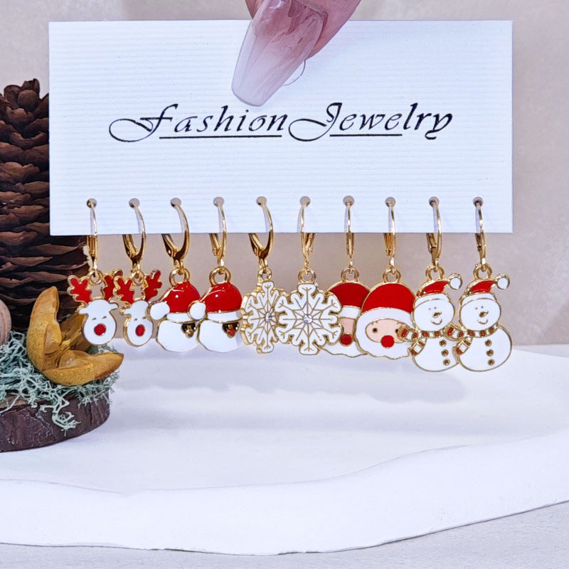 Wholesale Alloy Snowman  Gift Earrings